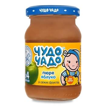 Пюре фруктове Чудо-Чадо Яблуко без цукру, 170г