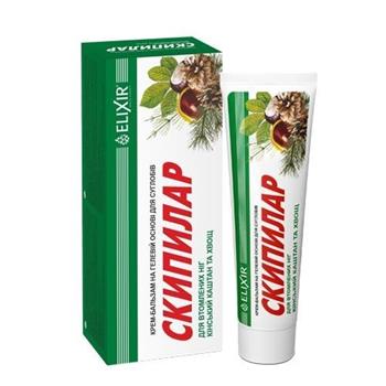 Крем-бальзам Скіпілар Elixir для втомлених ніг з кінським каштаном та хвощем, 75мл