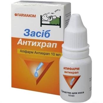 Апіфарм "Антихрап", краплі для носа, зволожуючі 10мл фл.