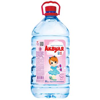 Вода дитяча (0+) "Аквуля" 6л