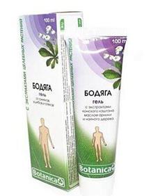 Гель для тіла Бодяга при синцях, забитті та набряках, 100мл / Ботаніка