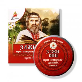 Крем-бальзам Заживін, при пошкодженнях шкіри, 10мл