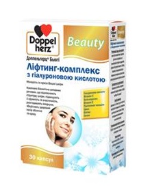 Ліфтинг-комплекс з гіалуроновою кислотою Doppel Herz, капс. №30 (Доппельгерц Б'юті)