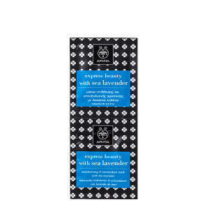 Маска для обличчя Apivita Sea Lavender з кермеком, Зволоження та захист, саше 2 х 8мл (Апівіта)