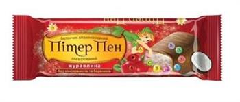 Батончик вітамінний журавлина в молочній глазурі Пітер Пен, 40г