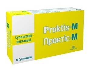 Проктіс-М, супозиторії ректальні №10 (ВМП)