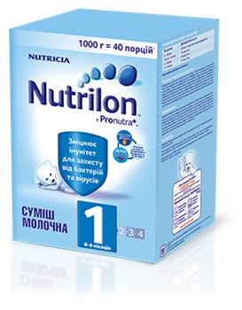 Суміш молочна суха Nutrilon-1 1000г (від 0 до 6міс.) (Нутрилон)