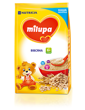 Каша безмолочна Milupa вівсяна для дітей від 6 місяців, 170г