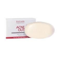 Мило-догляд Biotrade Acne Out для глибокого очищення шкіри з вугровим висипом, 100г