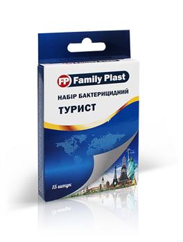 Набір пластирів бактерицидних Family Plast "Турист" №15 / Фемілі Пласт