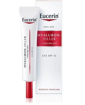 Крем для шкіри навколо очей Eucerin Hyaluron-Filler + Volume Lift SPF15 з ліфтинг-ефектом для відновлення контуру (89766), 15мл