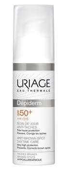 Крем для обличчя Uriage Depiderm SPF 50+ денний проти пігментних плям, 30мл / Урьяж