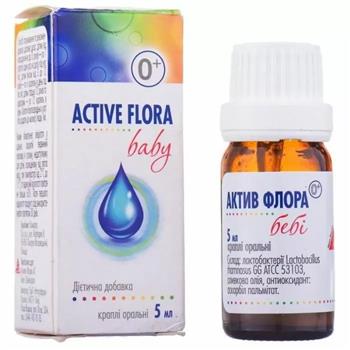Актив Флора бебі+ (0+), краплі оральні 5мл фл.