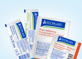Пластир бактерицидний тканий 6х10см Ecoplast / Екопласт