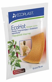 Пластир перцевий EcoHot перфорований 10х18см Ecoplast / Екопласт