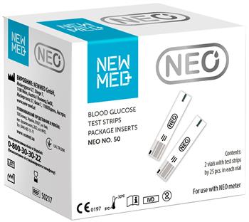 Глюко-тест смужки NewMed Neo / Ньюмед Нео №50 (2 х25) арт.S0217