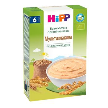Каша безмолочна HiPP органічна Мультизлакова (6+), 200г / Хіпп