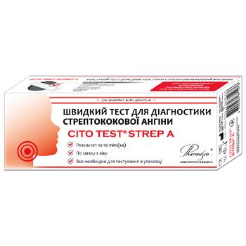 Тест швидкий Cito Test Strep A, для діагностики стрептококової ангіни