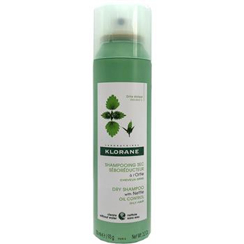 Шампунь сухий Klorane / Клоран з екстрактом кропиви для темного і жирного волосся, спрей 150мл