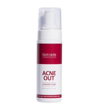 Пінка Biotrade Acne Out очищуюча з молочною кислотою для проблемної шкіри, 150мл