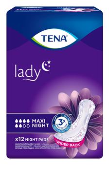 Прокладки урологічні нічні Tena Lady Maxi Night №12 (Тена) (8 крап.)