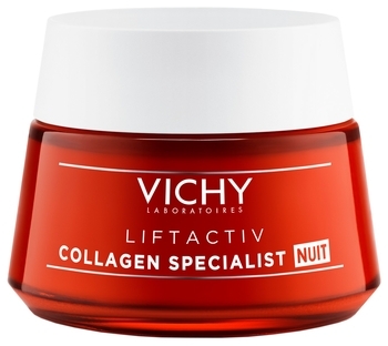 Крем нічний Vichy LiftActiv Collagen Specialist 16 антивіковий, для корекції 16 ознак старіння шкіри, 50мл