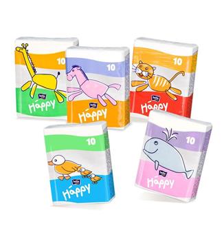 Хусточки паперові носові "bella baby Happy", №9 / Белла