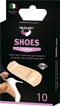 Пластирі для захисту мозолів Shoes Comfort Milplast / Мілпласт, стер. р. (7 х2см) №10