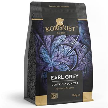 Чай чорний Kolonist Earl Grey з бергамотом 100г / Колоніст