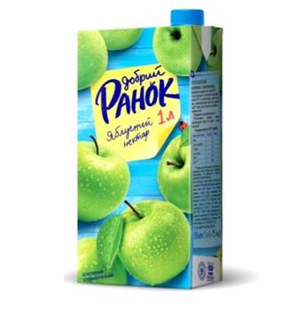 Нектар яблучний освітлений "Добрий ранок", 1л