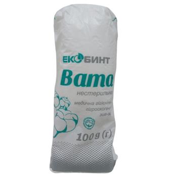 Вата мед. гігієнічна Екобинт н/с зиг-заг 50г