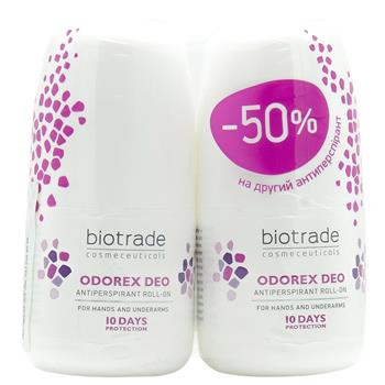 Дезодорант-антиперспірант кульковий Biotrade Odorex Deo тривалої дії 10 днів захисту, 2шт х 40мл
