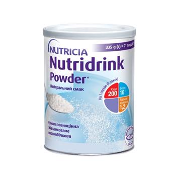 Ентеральне харчування Nutricia Nutridrink Powder Neutral з нейтральним смаком, 335г банка