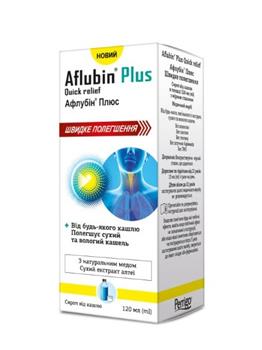 Афлубін Плюс Швидке полегшення, сироп від кашлю по 120мл фл. з мірн. стак.