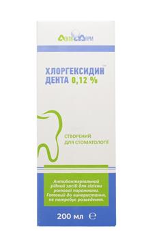 Хлоргексидин Дента 0,12% засіб для гігієни ротової порожнини, 200мл