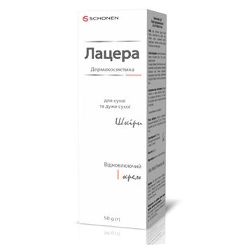 Крем Lacera ProRepair Cream відновлюючий для сухої та дуже сухої шкіри, 50г / Лацера