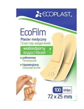 Пластир мед. бактерицидний тканий Ecoplast, 72х25мм №300 / Екопласт