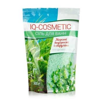 Сіль для ванн IQ-Cosmetic Морські водорості та спіруліна, 500г