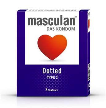 Презервативи Masculan Dotted Тип 2 з пухирцями №3