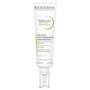 Гель-крем Bioderma Sebium Kerato+ для проблемної жирної та комбінованої шкіри, 30мл