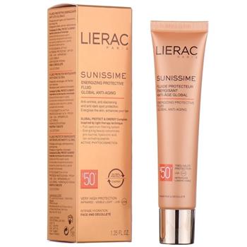 Флюїд Lierac Sunissime SPF50+, сонцезахисний для обличчя та зони декольте, 40мл / Лієрак