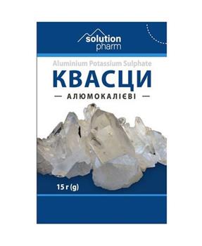 Квасци алюмокалієві Solution Pharm по 15г у саше