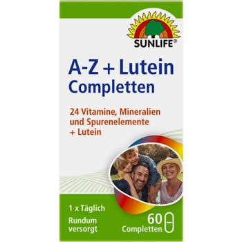 А-Z+ Lutein / Лютеїн Санлайф, вітамінно-мінеральний комплекс, каплети № 60