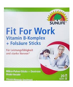 Вітаміни Sunlife Fit For Work порошок у стиках №20
