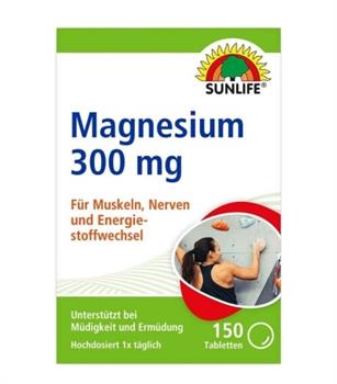 Магній Sunlife Magnesium 300 мг (mg) табл. №150 фл. в уп.