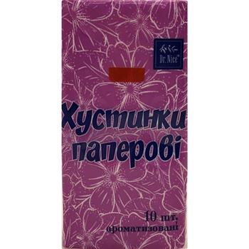 Хустинки паперові Dr.Nice з ароматом Dova №10