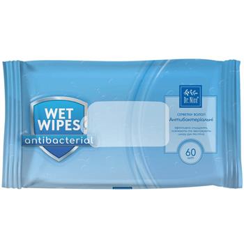 Серветки вологі Dr.Nice Антибактеріальні, №60