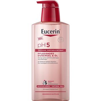 Гель для душу Eucerin рН5 делікатний з живильними оліями для чутливої шкіри, 400мл (99316)