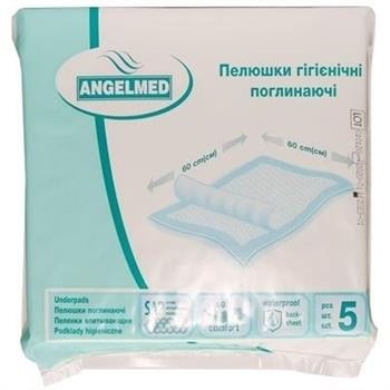 Пелюшки гігієнічні поглинаючі Angelmed light, 60х60см №5