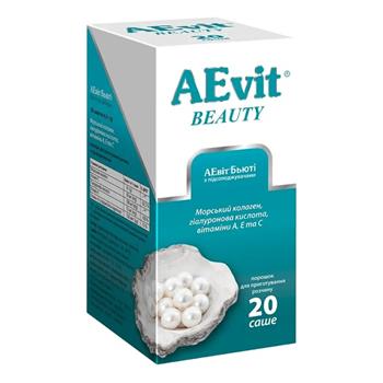 Аевіт Бьюті порошок для приготування р-ну, з підсолоджувачем, саше №20